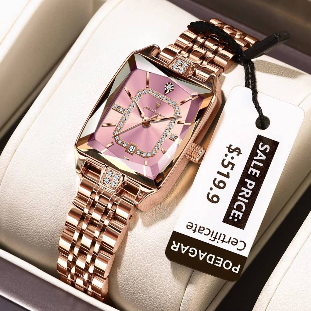 Poedagar 785 CH Ladies Watch - Pink