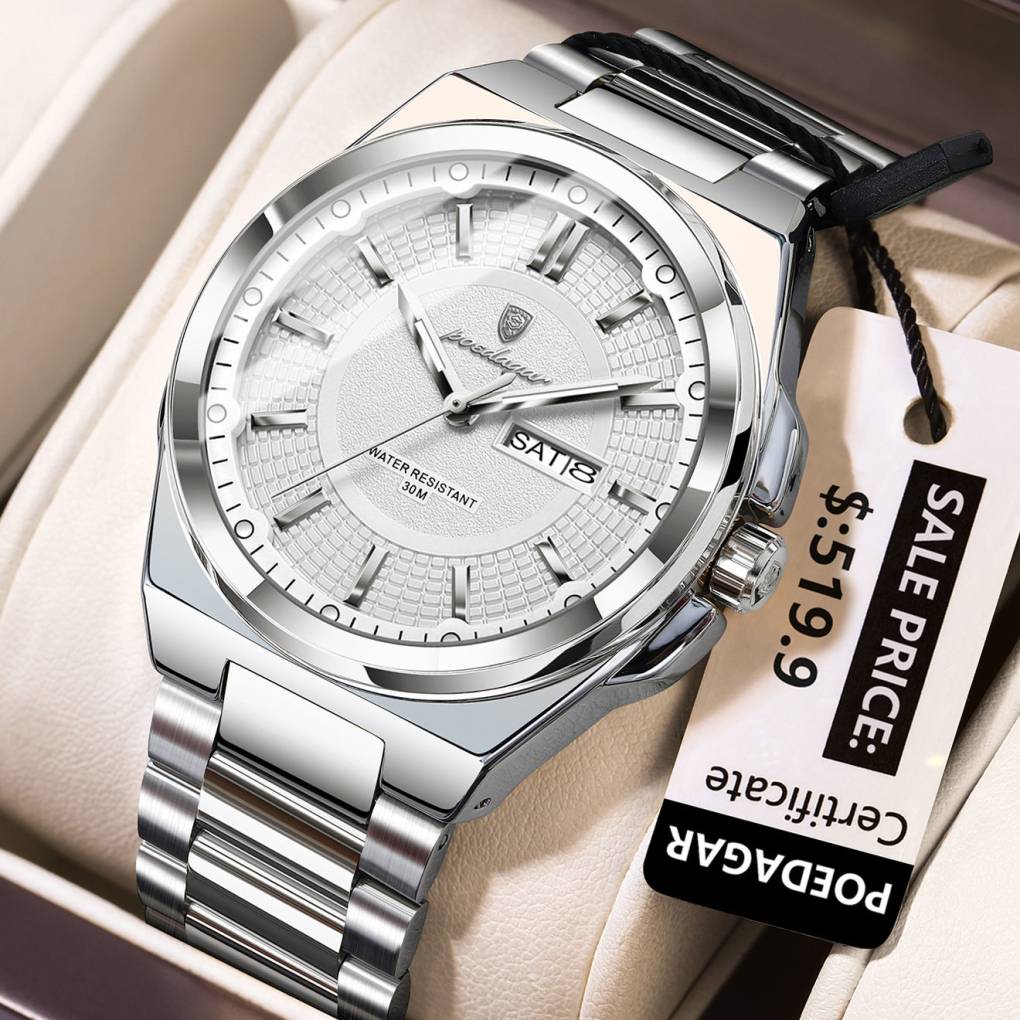 Poedagar 896 CH For Men - Silver