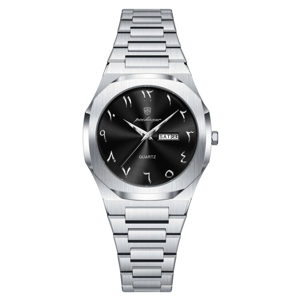 Poedagar 798 For Women – Silver Black