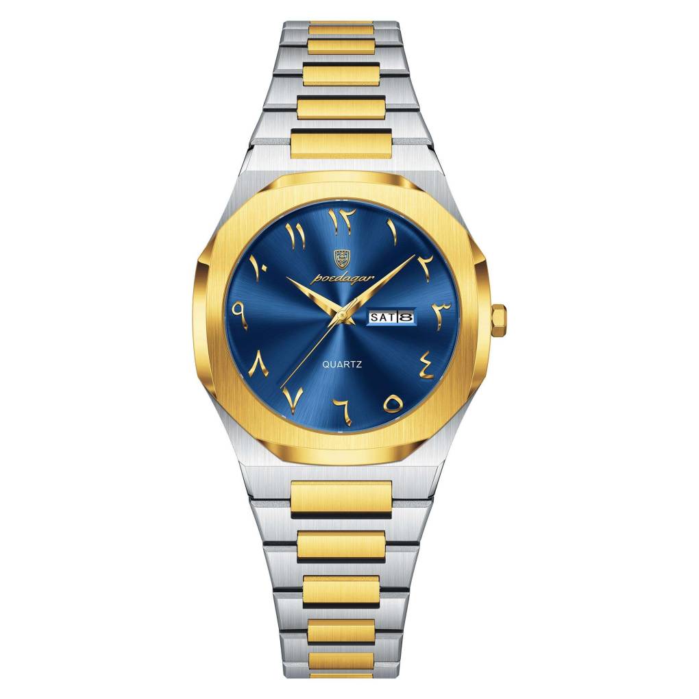 Poedagar 798 For Women – Silver Gold Blue