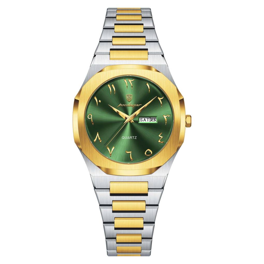 Poedagar 798 For Women – Silver Gold Green