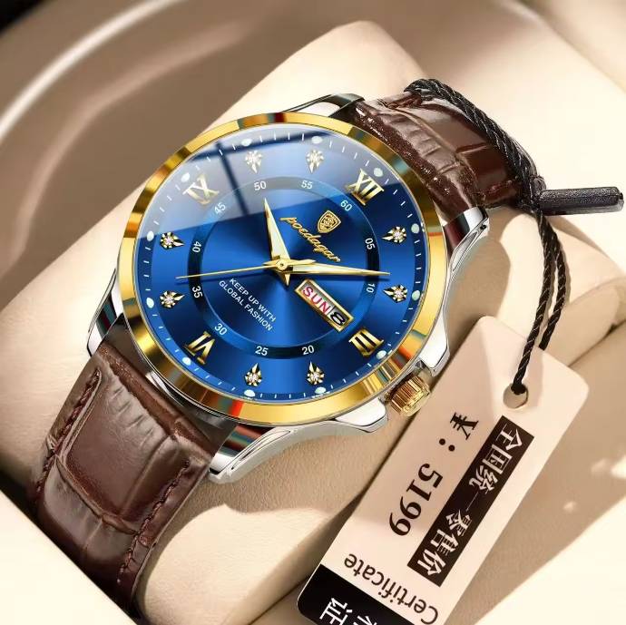 Poedagar 855L For Men - Brown Blue