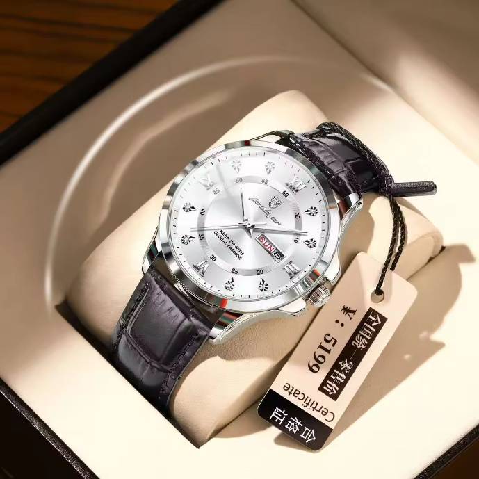 Poedagar 855L For Men - Silver White