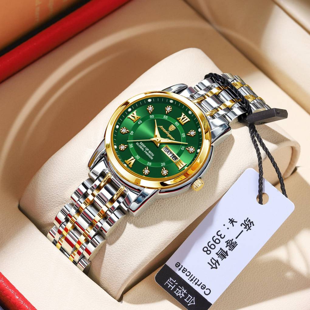 Poedagar 769 For Women - Silver Gold Green