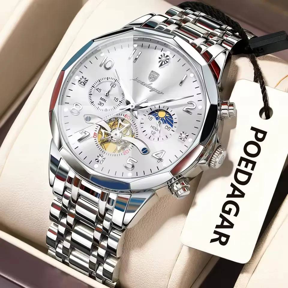 Poedagar 939 CH For Men - Silver