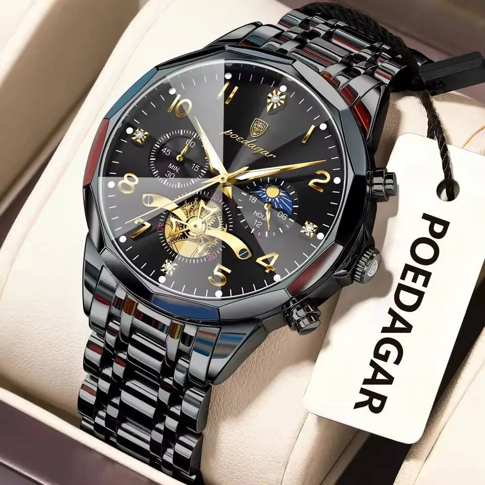 Poedagar 939 CH For Men - Black