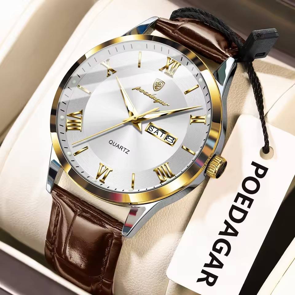 Poedagar 978 L For Men - Brown White