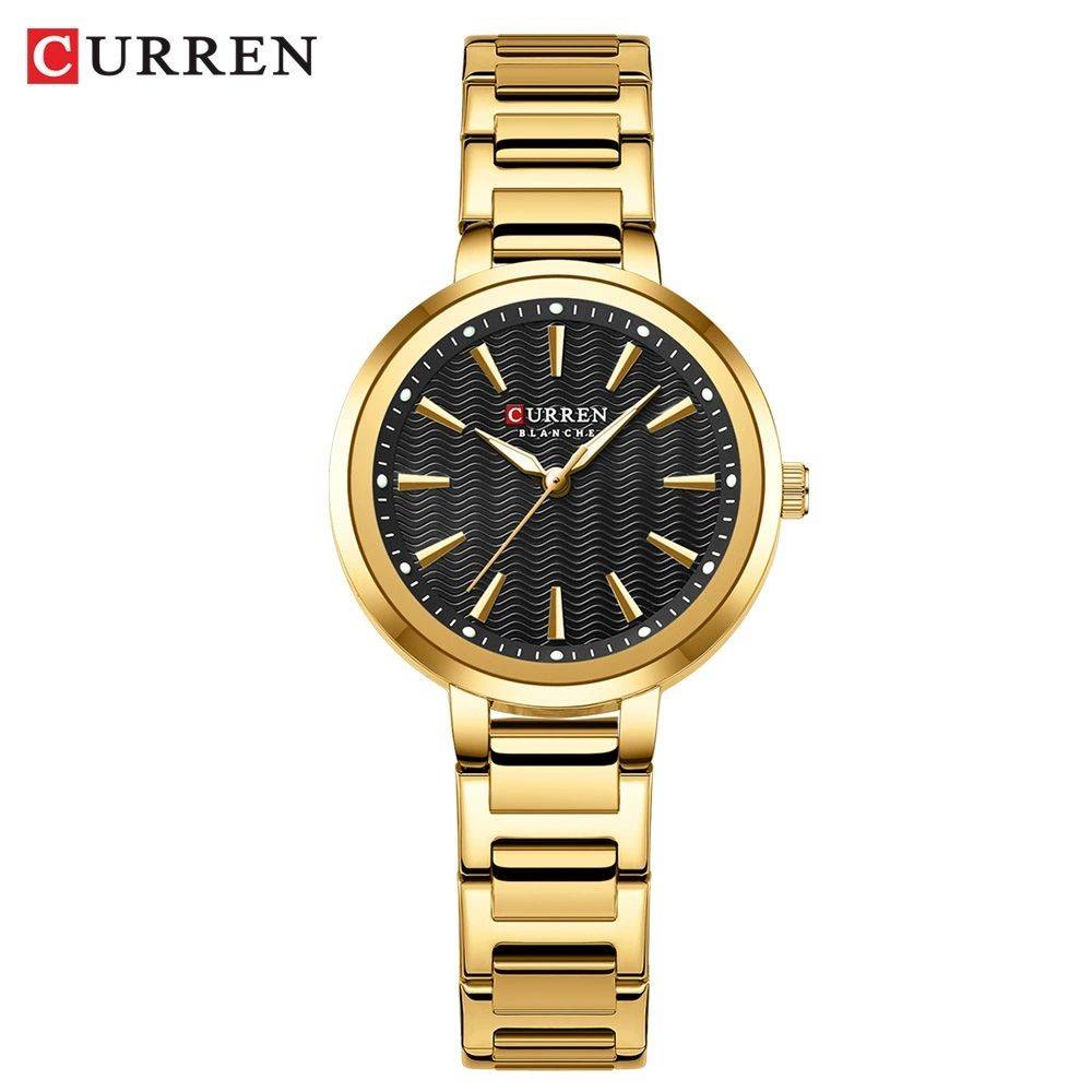 Curren 9109 CH For Women - Gold Black