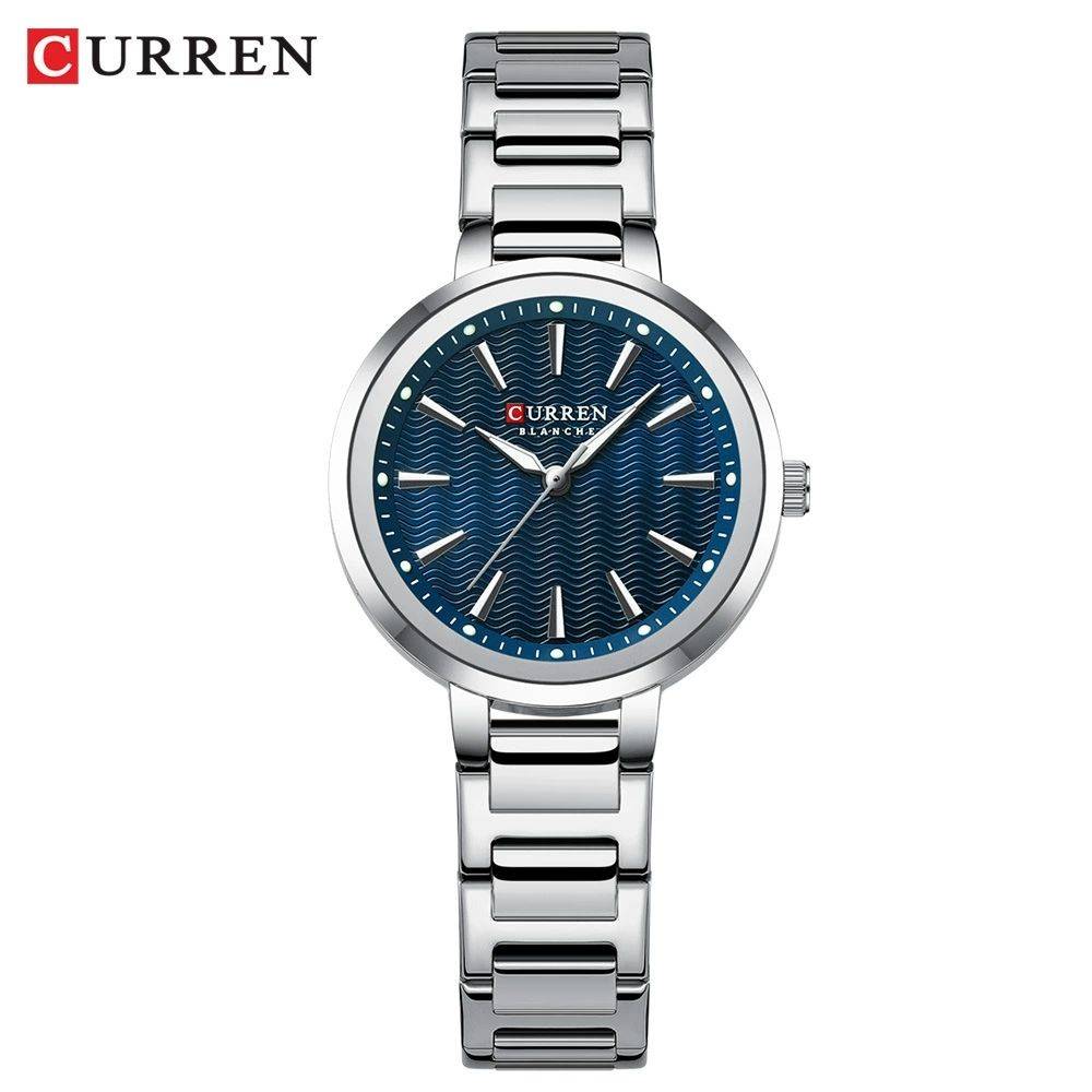Curren 9109 CH For Women - Silver Blue