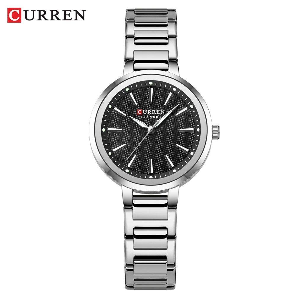 Curren 9109 CH For Women - Silver Black