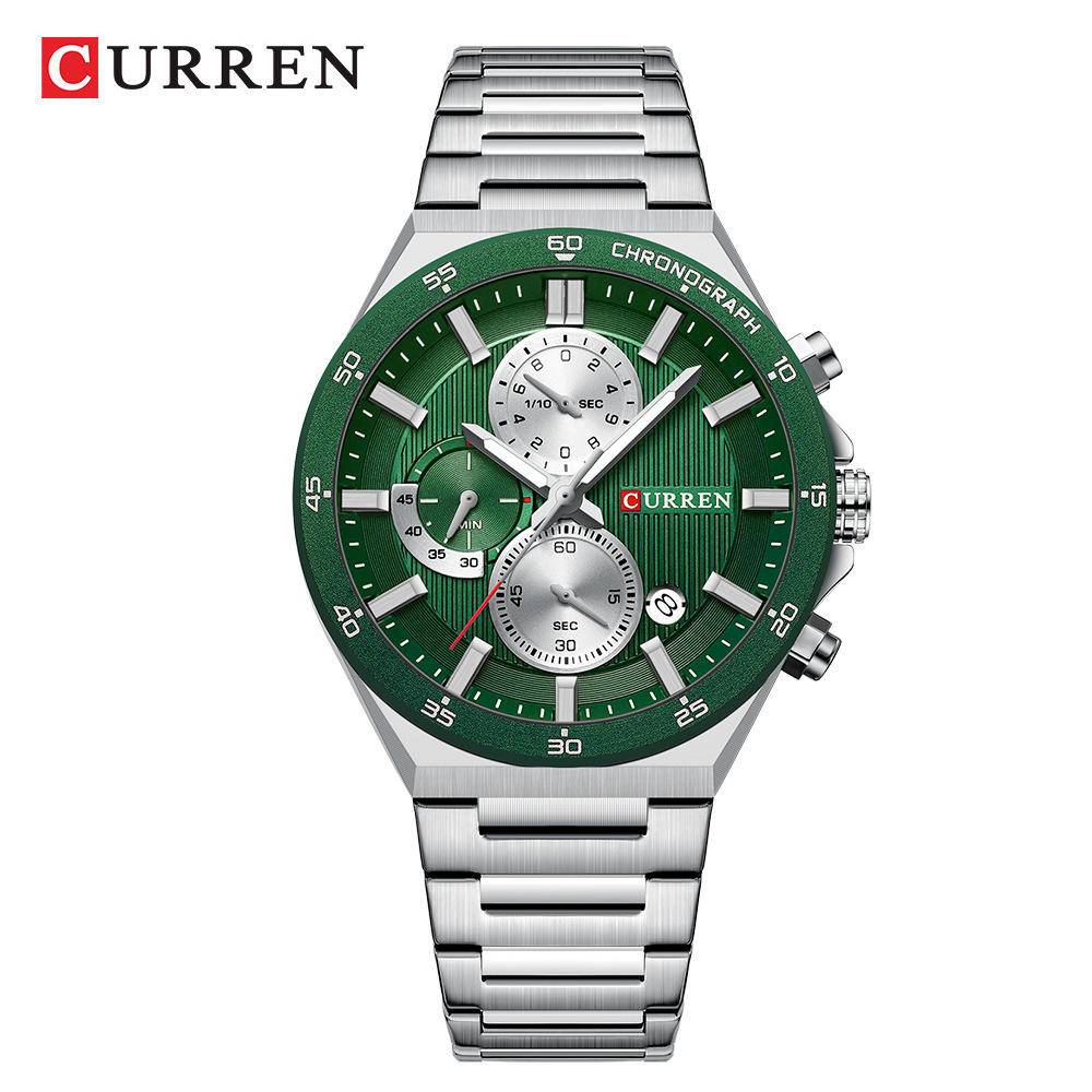 Curren 8481 Men's Watch - Silver Green