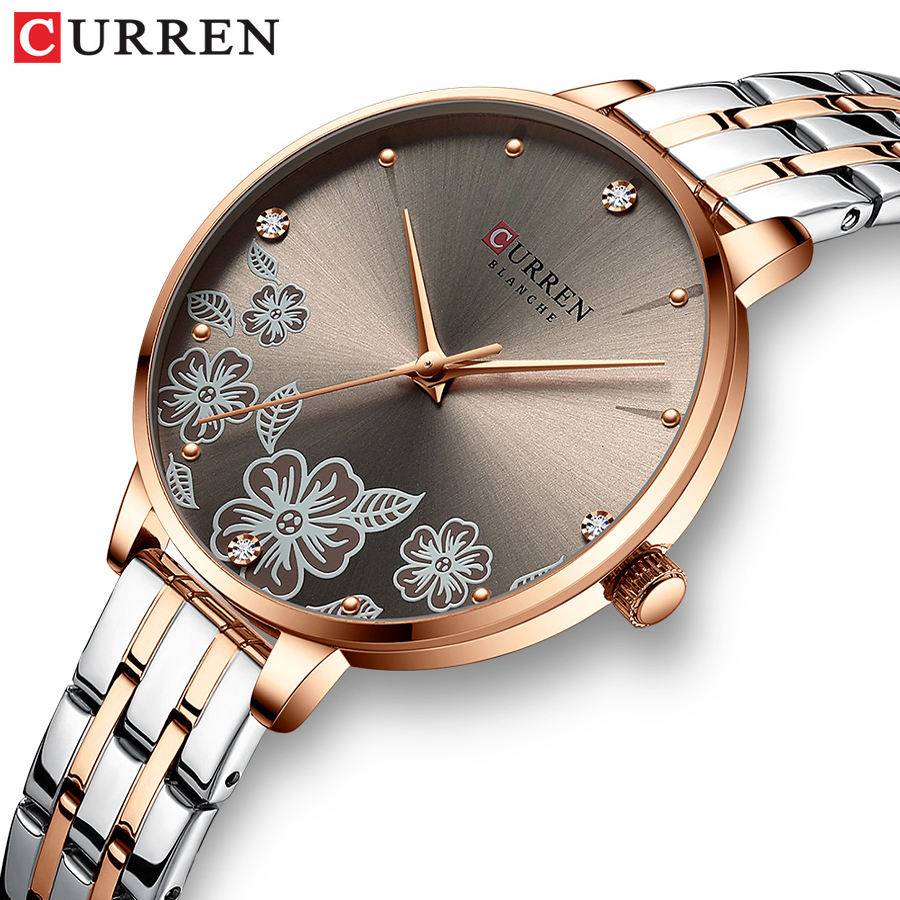 Curren 9068 CH For Women - Silver Rose Gray