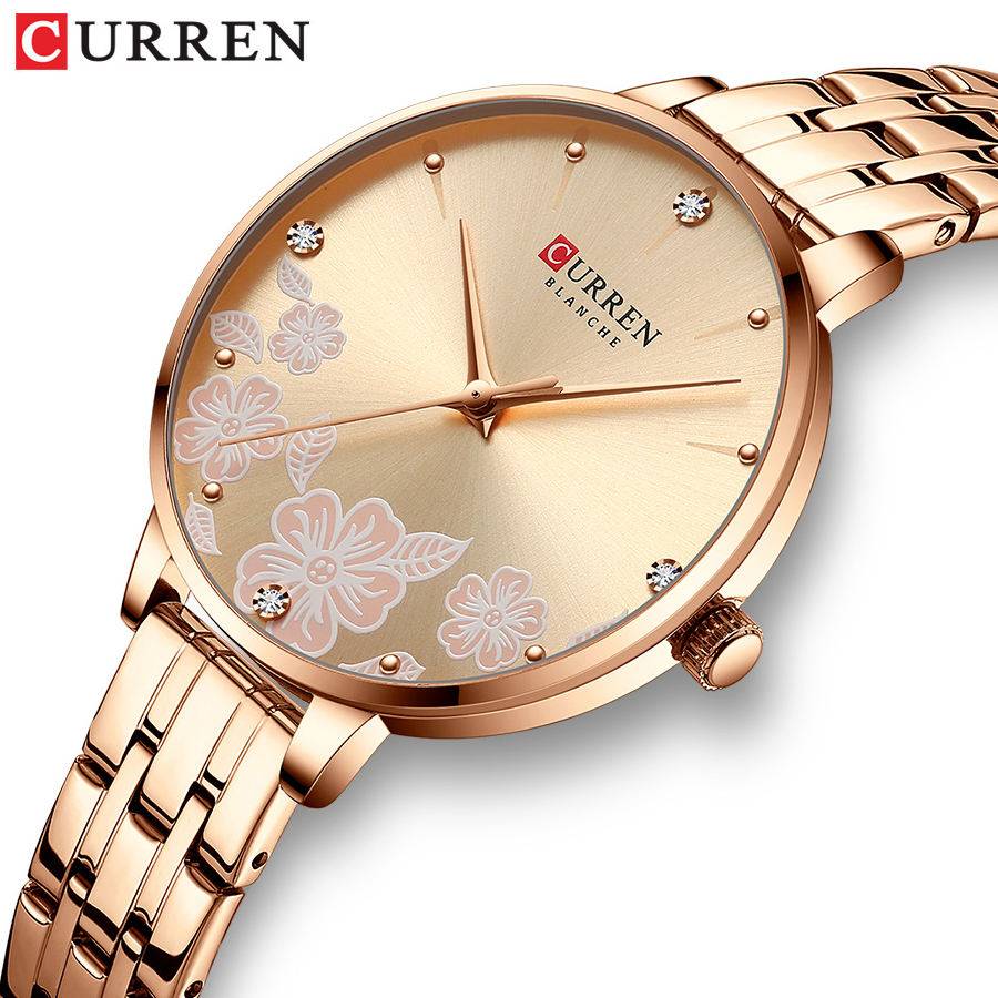 Curren 9068 CH For Women - Rose Gold