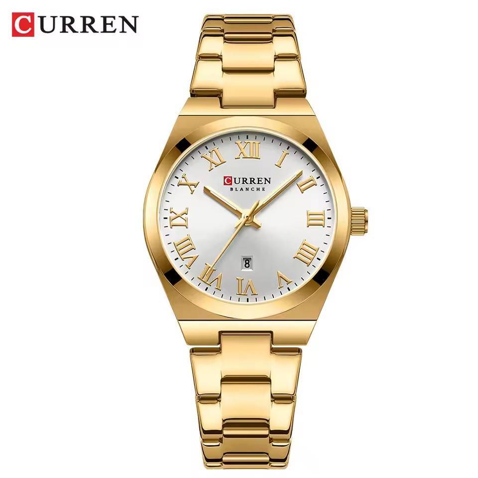 Curren 9095 CH For Women - Gold White