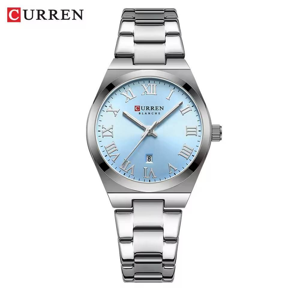 Curren 9095 CH For Women - Silver Blue