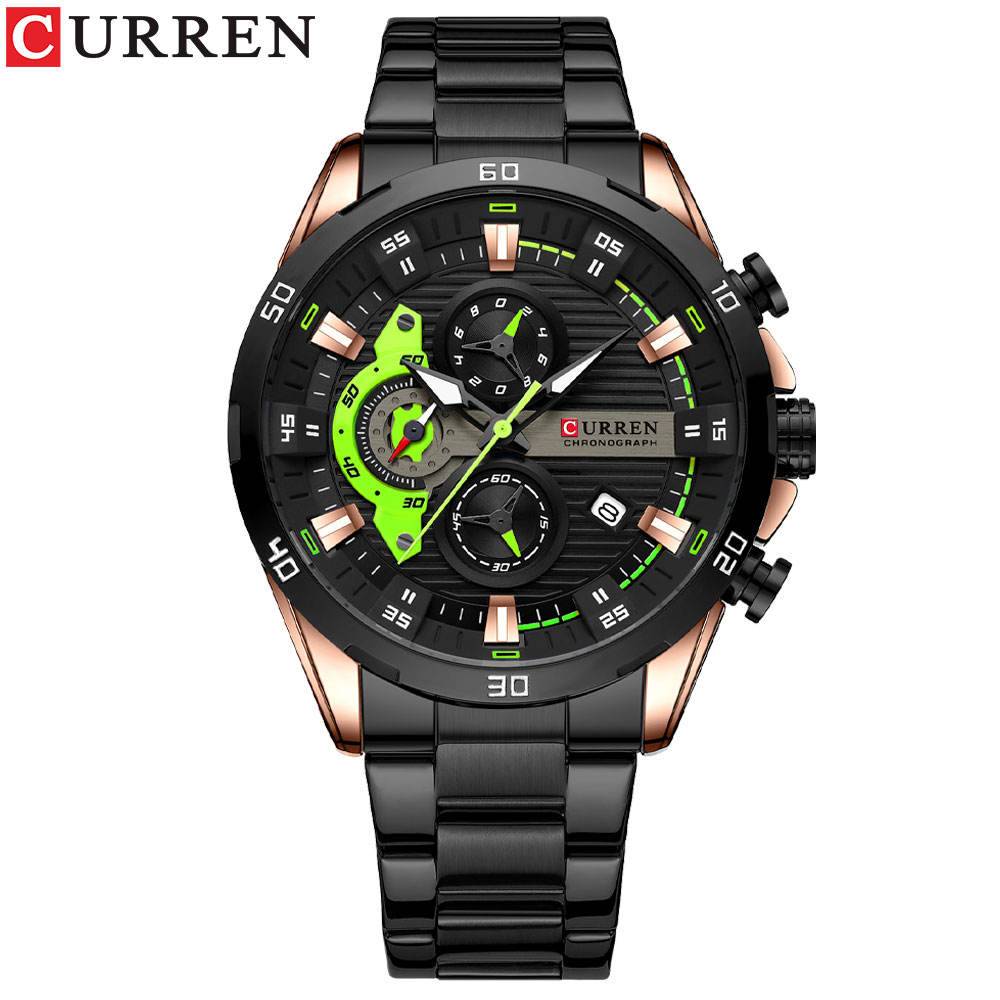 Curren 8402 CH For Men - Black Rose