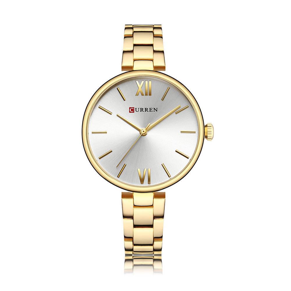 Curren 9017 CH  For Women - Gold White