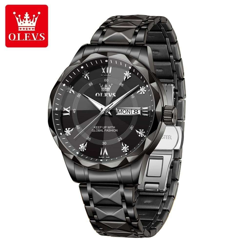 Olevs 5609 CH For Men - Black