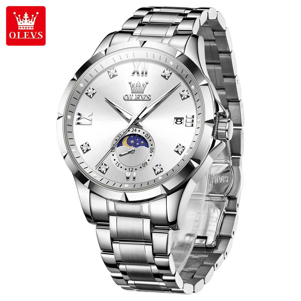 Olevs 2956 CH For Men - Silver