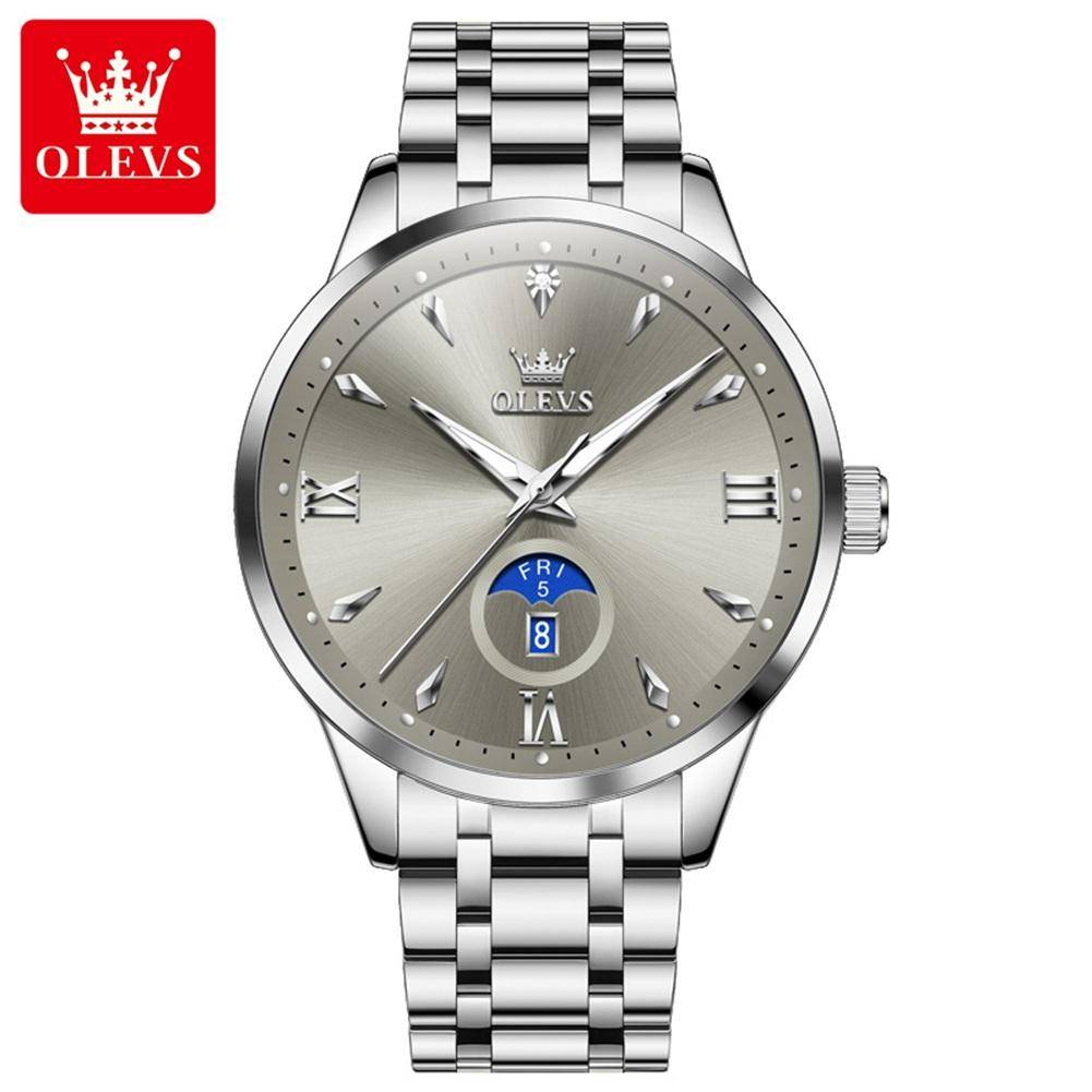 Olevs 3646 CH For Men - Silver Gray