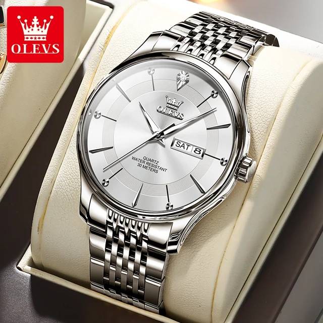 Olevs 9908 CH For Man - Silver