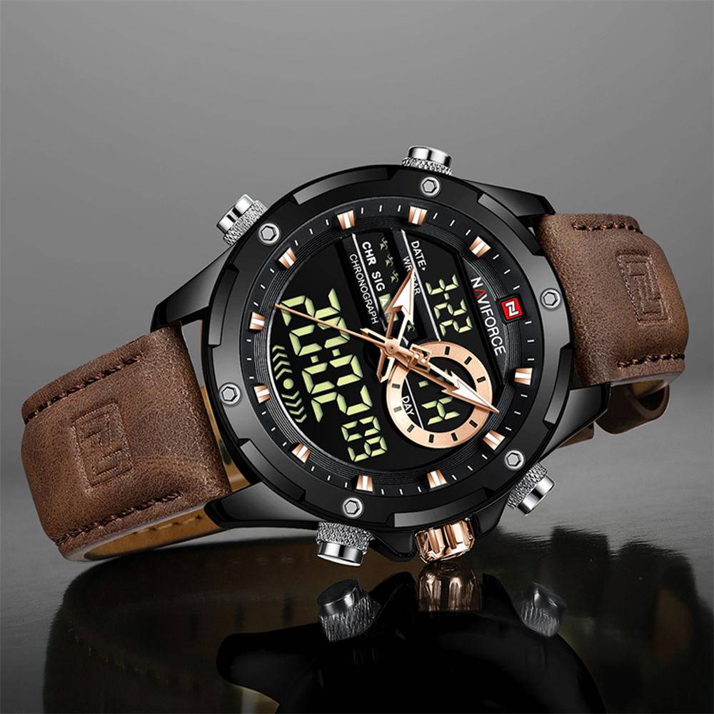 Naviforce 9208 L - Black Brown