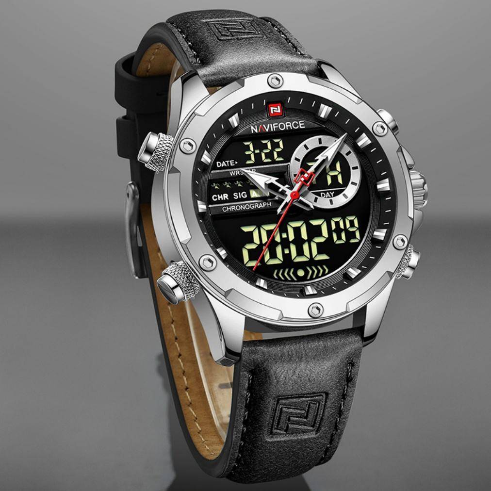 Naviforce 9208 L - Silver Black
