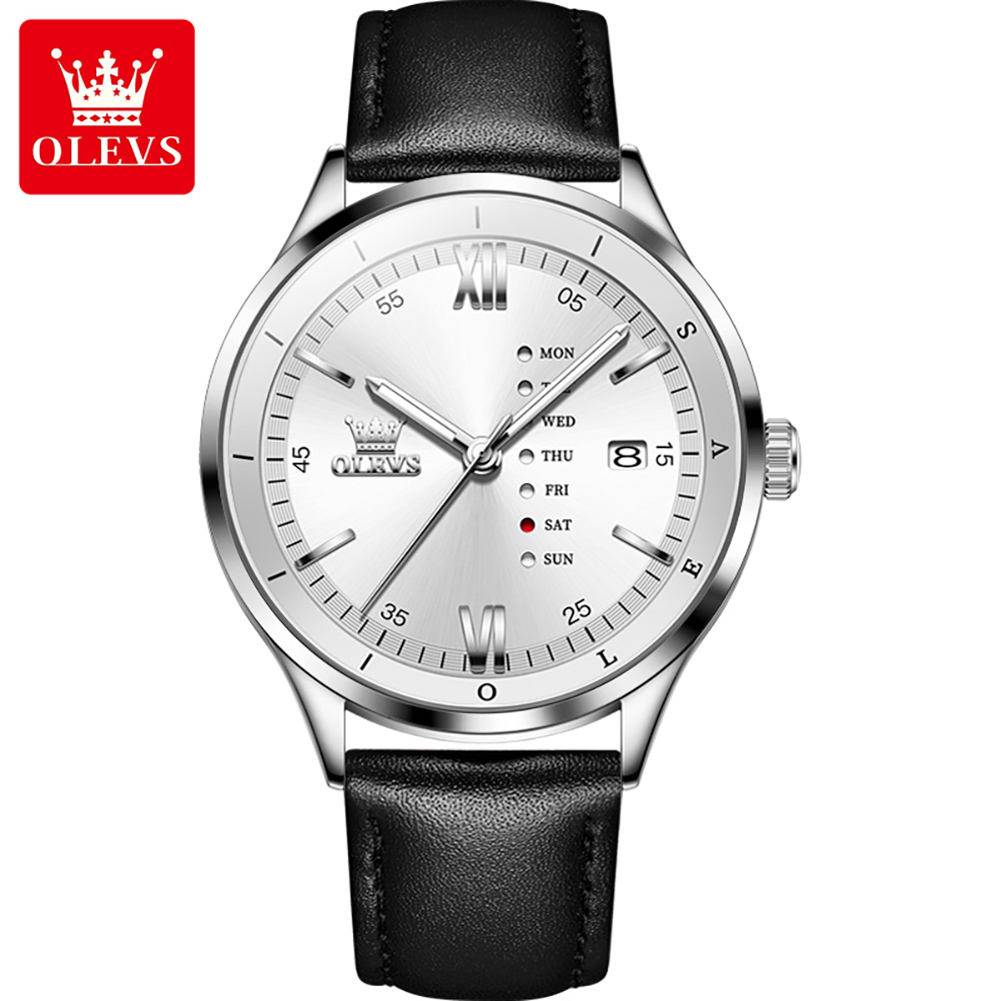 Olevs 2931 L For Men - Silver White