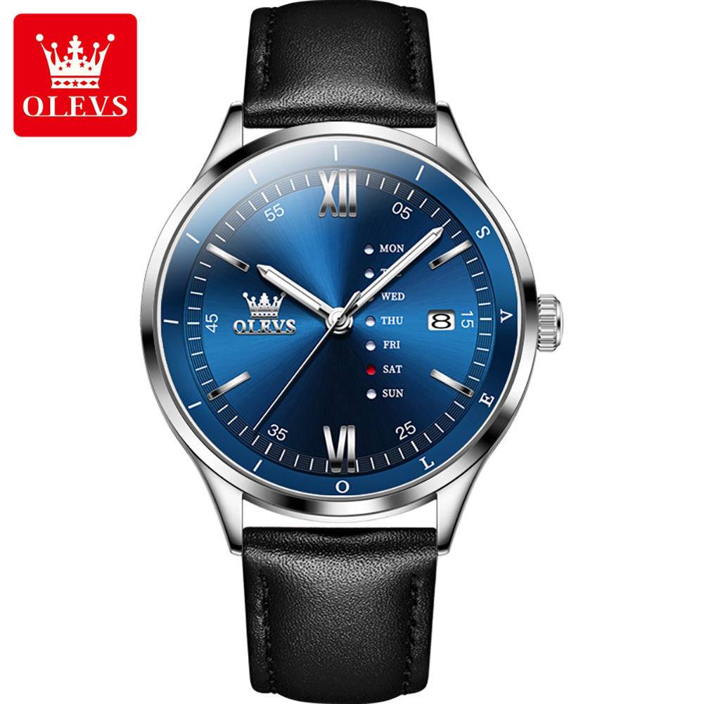 Olevs 2931 L For Men - Silver Blue