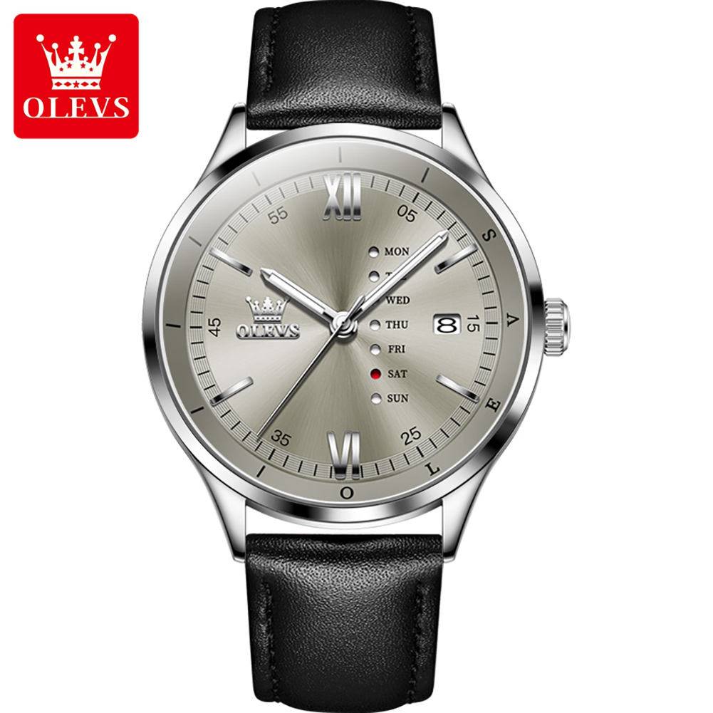 Olevs 2931 L For Men - Silver Gray