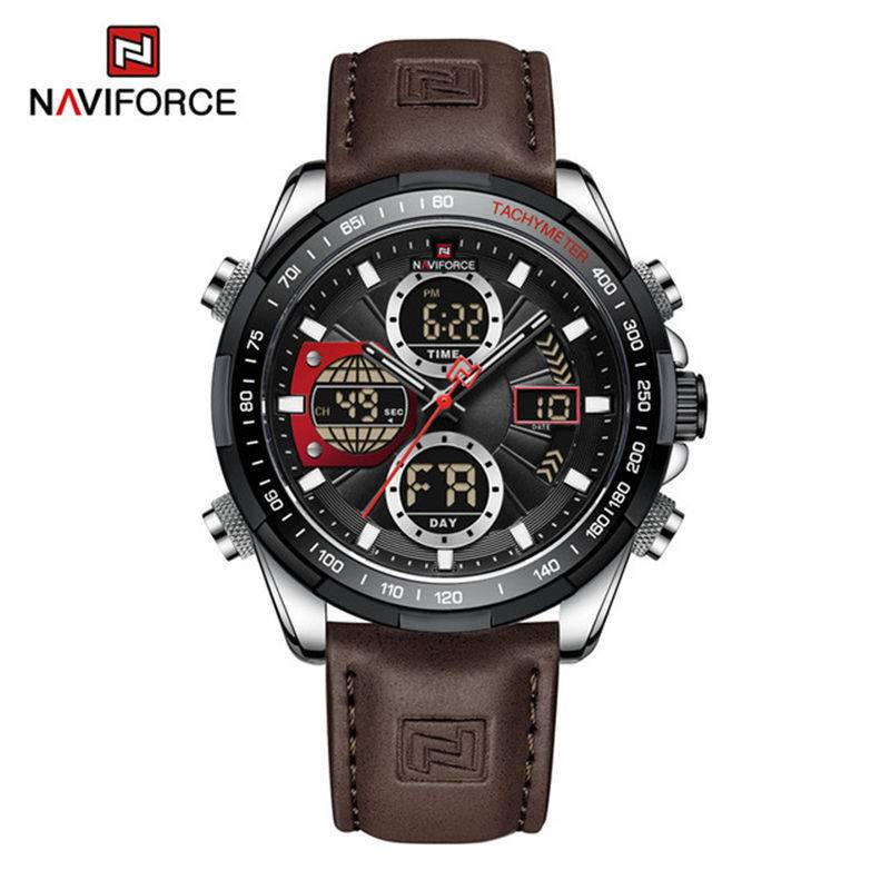 Naviforce 9197 L For Men - Black Coffee