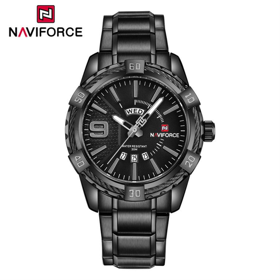 Naviforce 9117 CH For Men - Black