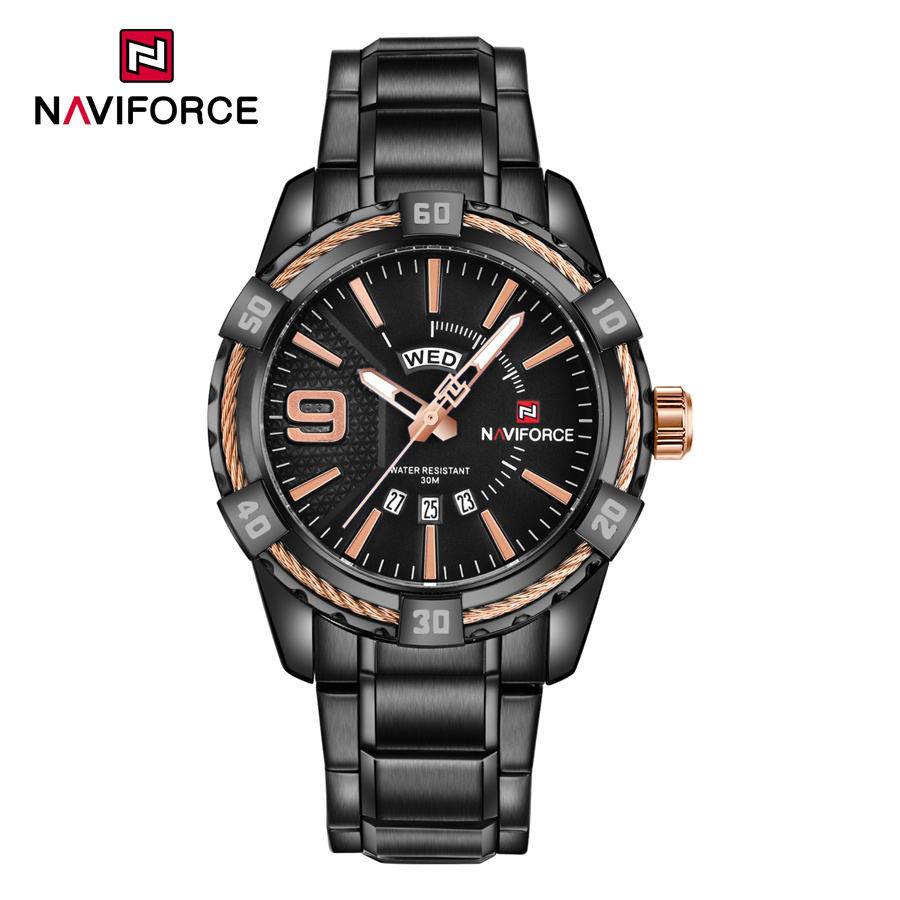Naviforce 9117 CH For Men - Black Rose