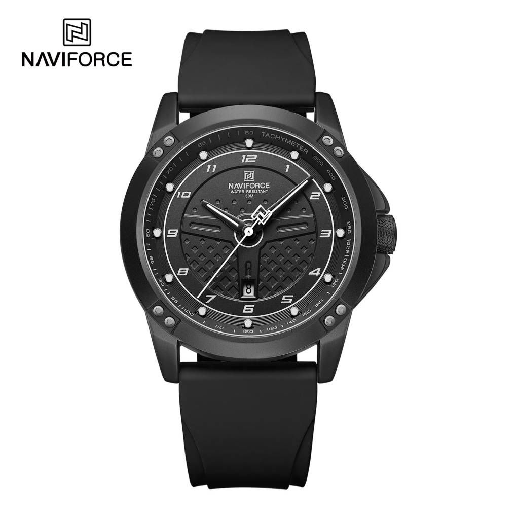 Naviforce 8031 Silicone For Men - Black