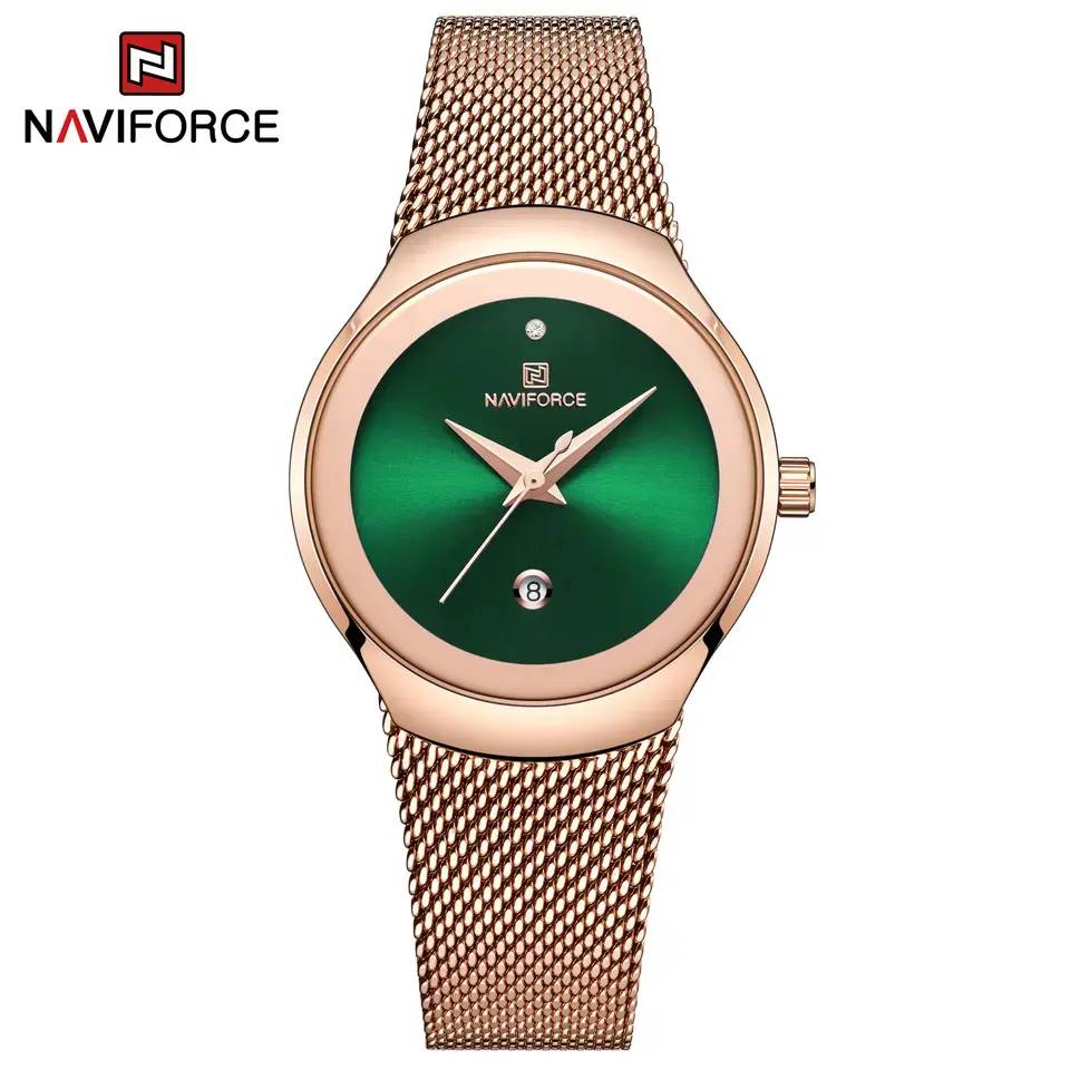 Naviforce 5004 CH For Women - Rose Green