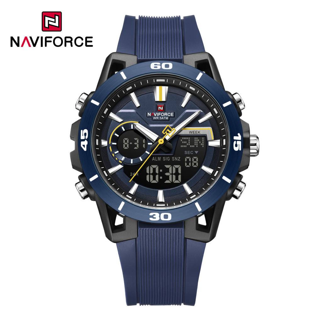 Naviforce 7135 For Men - Black Blue