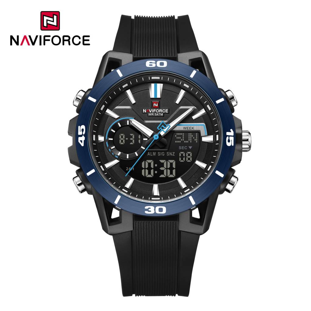 Naviforce 7135 For Men - Blue Black
