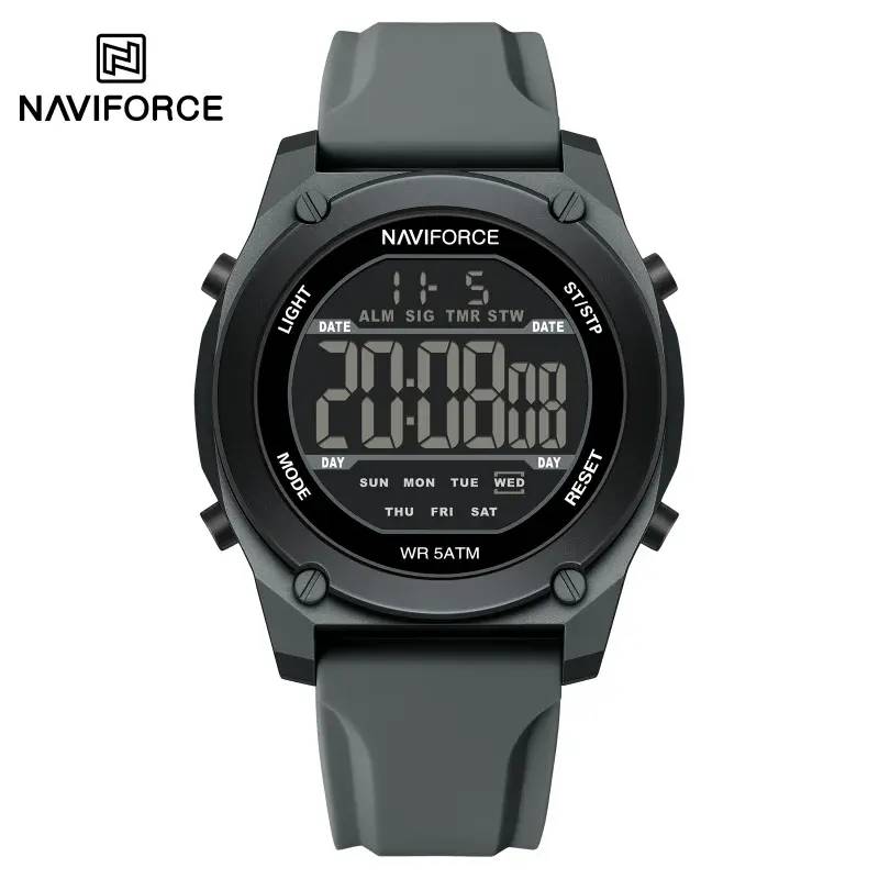 Naviforce 7134 For Men - Black Gray