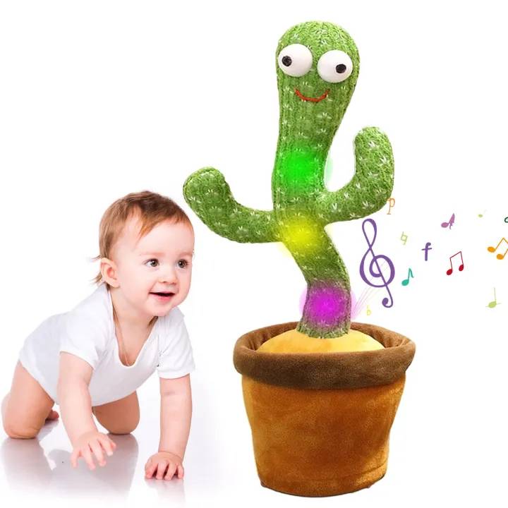 Funny Dancing Cactus Plush Toy – Singing & Shaking