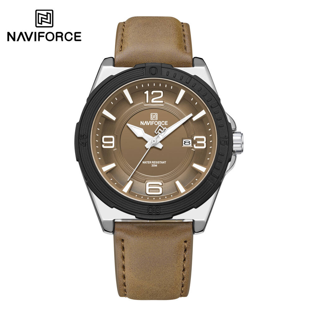 Naviforce 8084 L For Men - Brown Lite