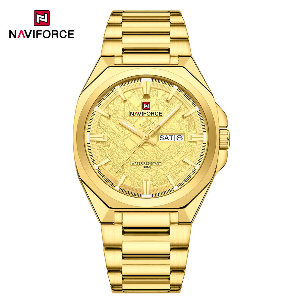 Naviforce 9273 Men's Watch - Gold