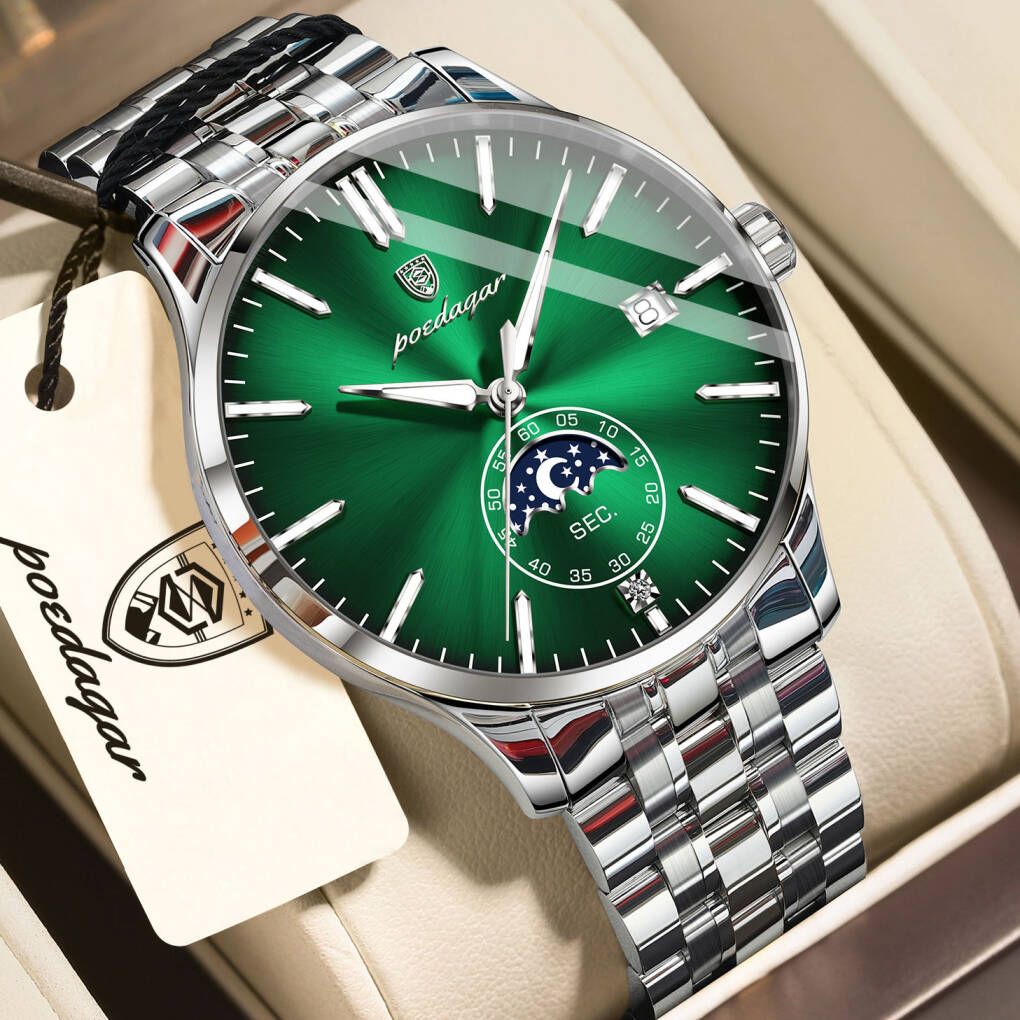 Poedagar 854 For Men - Silver Green