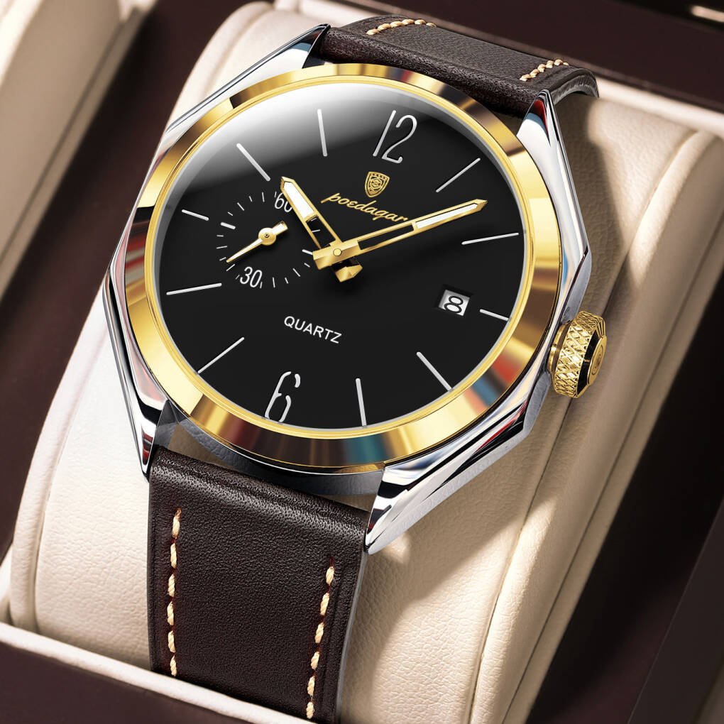 Poedagar 689 L For Men - Gold Black