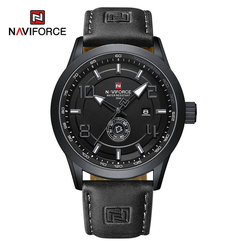 Naviforce 9229 L For Men - Black Gray