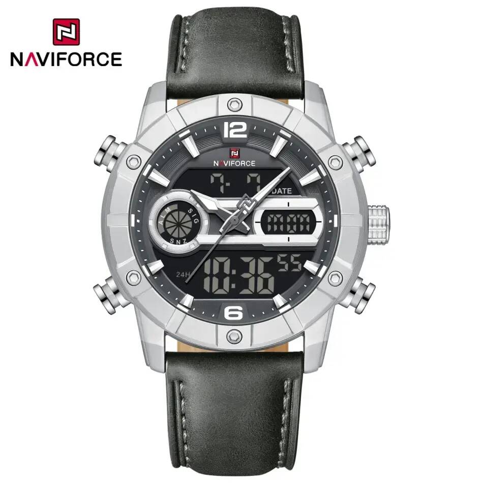 NAVIFORCE 9263 L Men Watch - Silver Gray