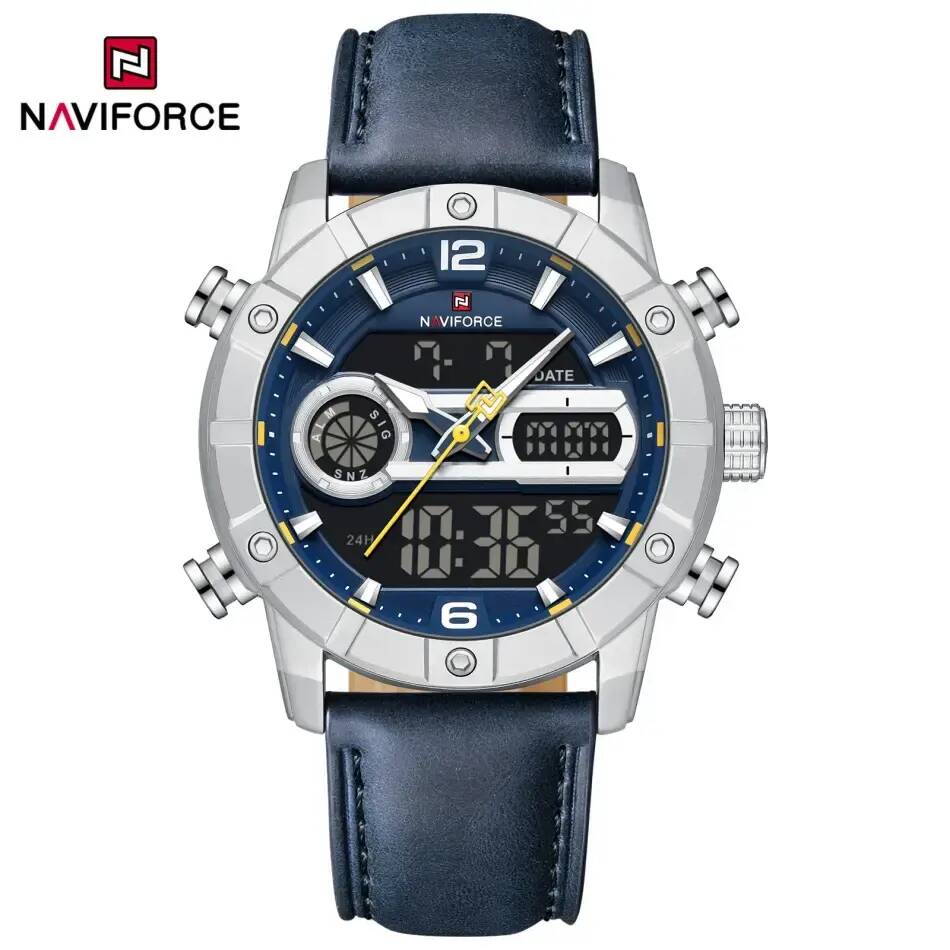 NAVIFORCE 9263 L Men Watch - Silver Blue
