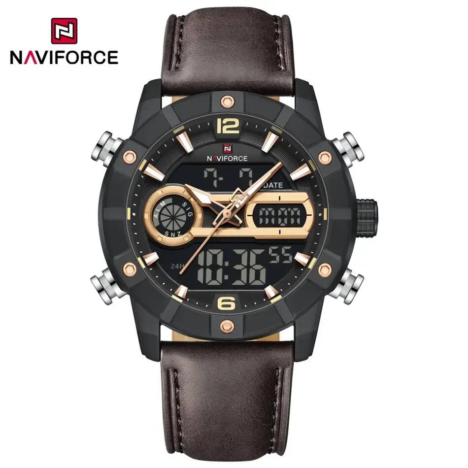 NAVIFORCE 9263 L Men Watch - Dark Brown