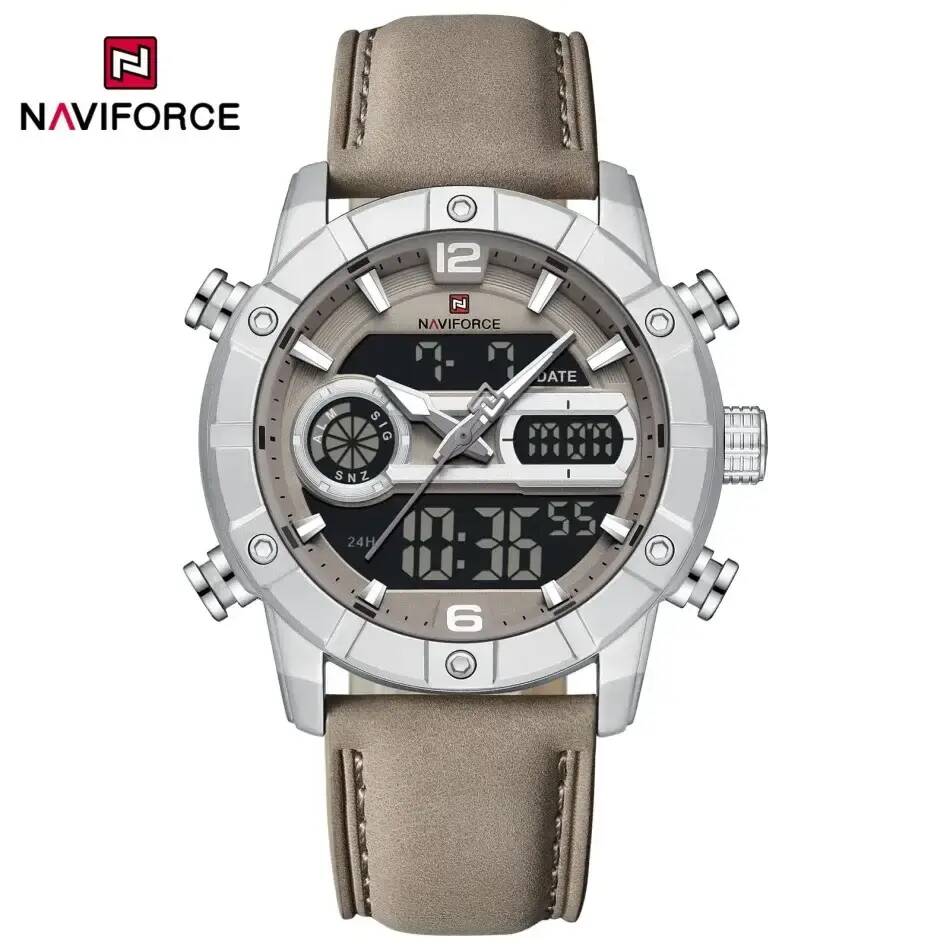 NAVIFORCE 9263 L Men Watch - Silver Lite Gray