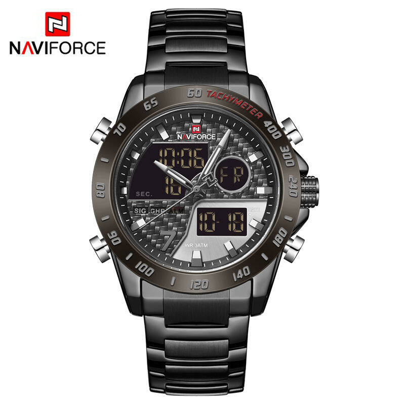 Naviforce 9171 CH For Men Watch - Black