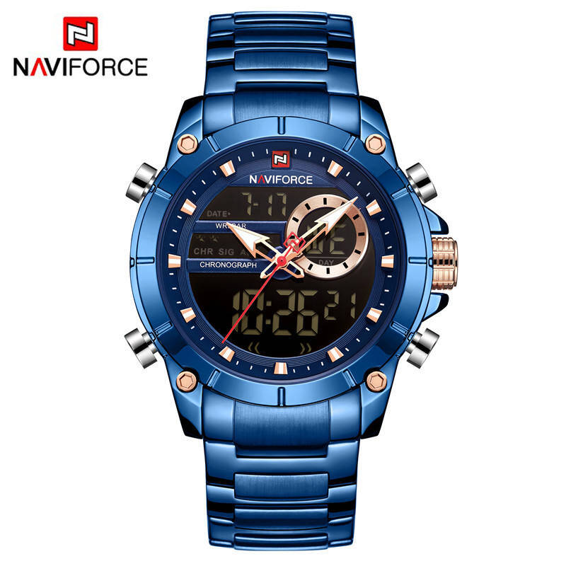 NAVIFORCE 9163 CH Men Watch - Blue